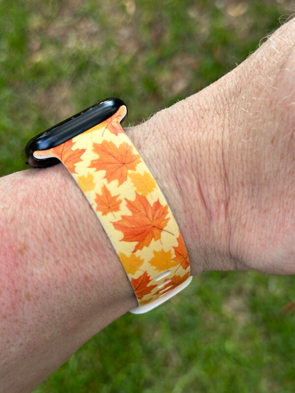 Fall Leaves Watch Bands for Apple Watch Samsung Fitbit Hello Fall Autumn iWatch 20 22 38 40 41 42 44 45 49mm